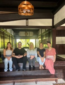 Silent retreat group at a traditional house on Ishigaki, Japan
